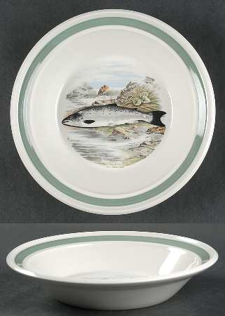 Compleat Angler Band Rim Soup Bowl