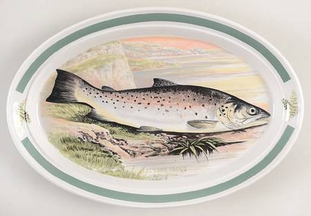 Compleat Angler Band 10" Oval Steak Platter