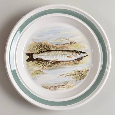 Compleat Angler Band Bread & Butter Plate