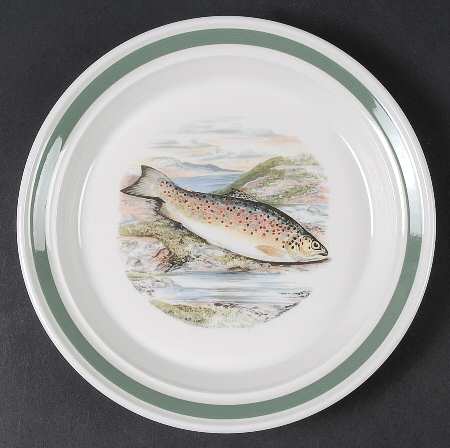Compleat Angler Band Salad Plate