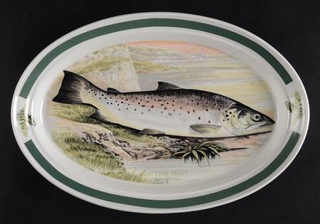 Compleat Angler Band 10" Oval Steak Platter