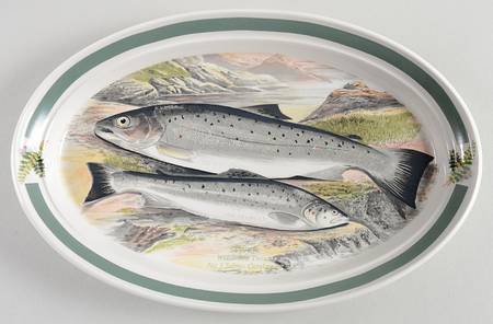 Compleat Angler Band 10" Oval Steak Platter