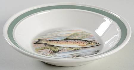 Compleat Angler Band Rim Soup Bowl