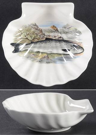 Compleat Angler Fern Shell Shaped Dish