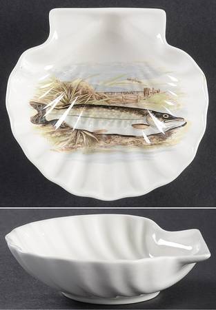 Compleat Angler Fern Shell Shaped Dish