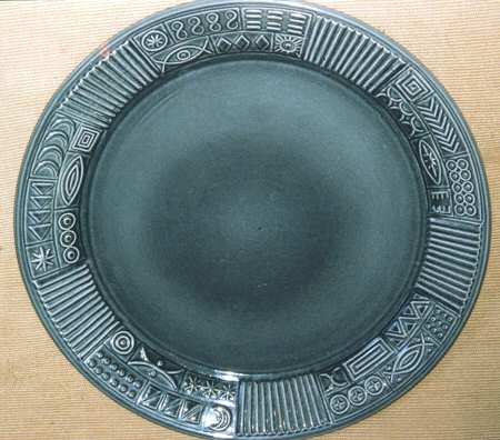 Cypher Ice Blue Dinner Plate