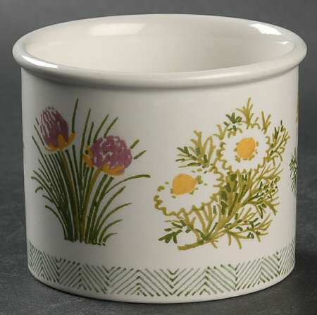 Garden Herbs Open Sugar Bowl
