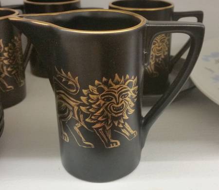 Gold Lion Creamer