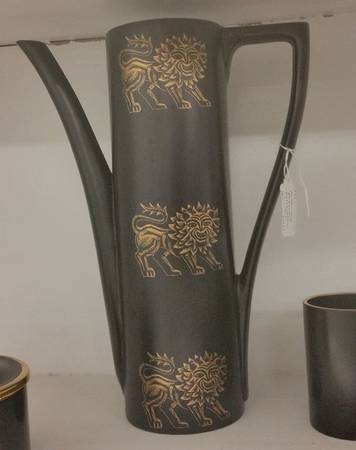 Gold Lion Coffee Pot No Lid