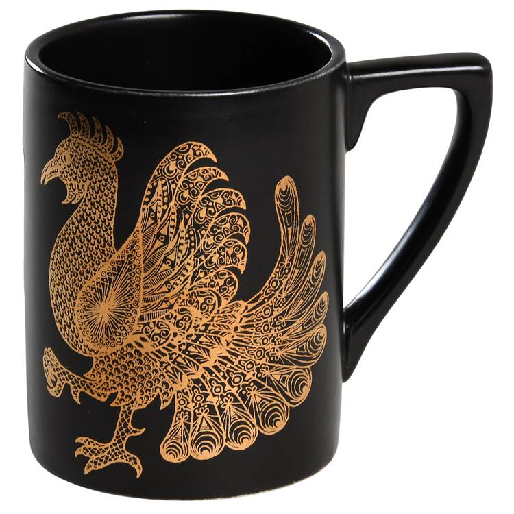 Gold Phoenix Flat Cup by Portmeirion