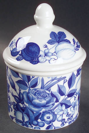 Harvest Blue Bath Jar & Lid
