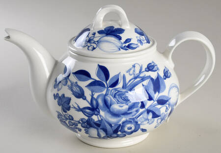 Harvest Blue Teapot & Lid by Portmeirion