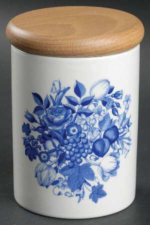 Harvest Blue Mini Canister & Lid