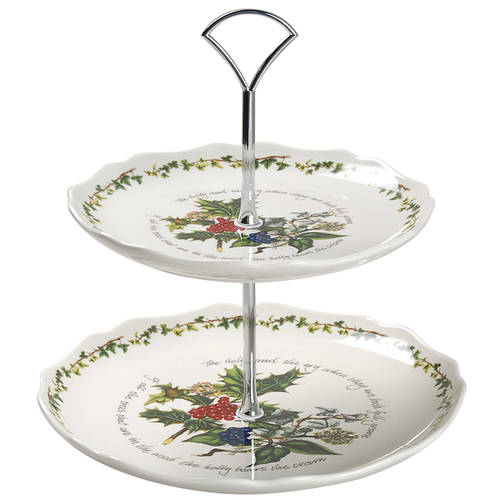 The Holly and The Ivy 2-Tier Serving Tray