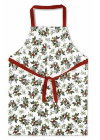 The Holly and The Ivy 23" X 32" Matt PVC Apron