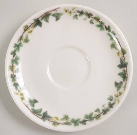 The Holly and The Ivy Saucer for Traditional Footed Cup