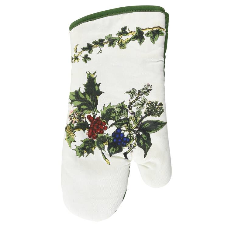 The Holly and The Ivy Cloth Oven Mitt