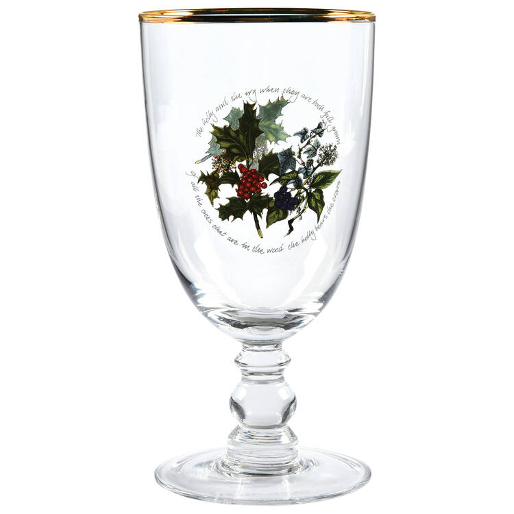 The Holly and The Ivy 14 Oz Glassware Goblet