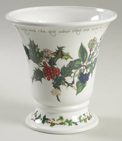 The Holly and The Ivy 6" Cachepot/Vase by Portmeirion