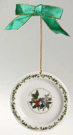 The Holly and The Ivy Plate Shape Ornament