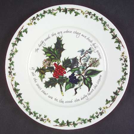 The Holly and The Ivy Luncheon Plate