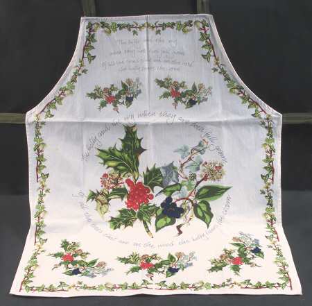 The Holly and The Ivy Cloth Kitchen Apron