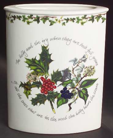 The Holly and The Ivy 9" Oval Vase