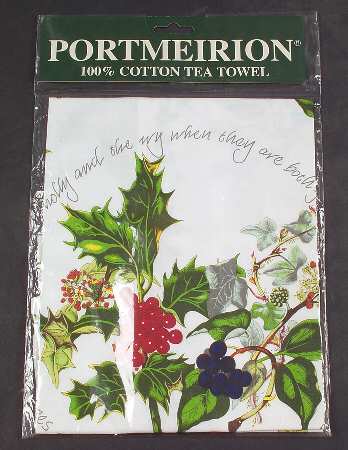 The Holly and The Ivy Tea Towel