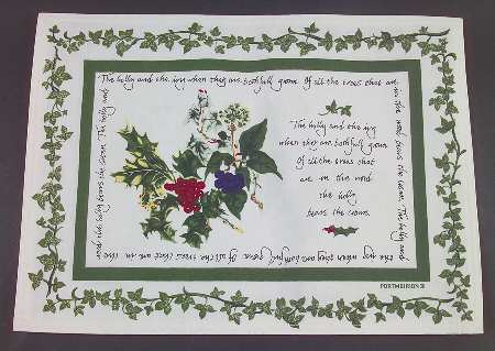 The Holly and The Ivy Cloth Placemat