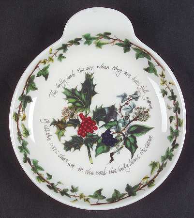 The Holly and The Ivy Handled Round Dish