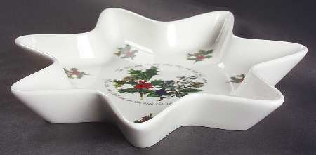 The Holly and The Ivy Star Shaped Dish by Portmeirion