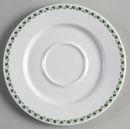 Ladies Flower Garden Saucer for Flat Cream Soup Bowl