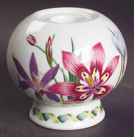 Ladies Flower Garden 3" Candlestick