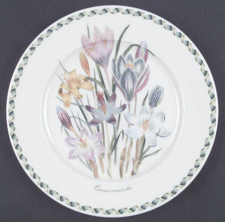 Ladies Flower Garden Salad Plate