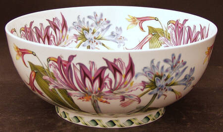 Ladies Flower Garden 10" Large Salad Serving Bowl