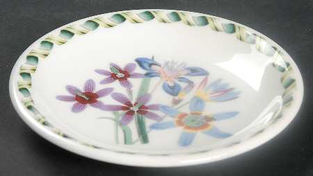 Ladies Flower Garden 4" Round Sweet Meat Dish