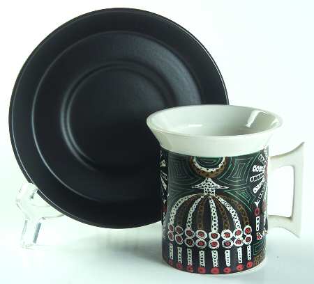Magic City Flat Cup & Saucer Set