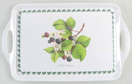 Pomona 19" Rectangular Handled Serving Melamine Tray