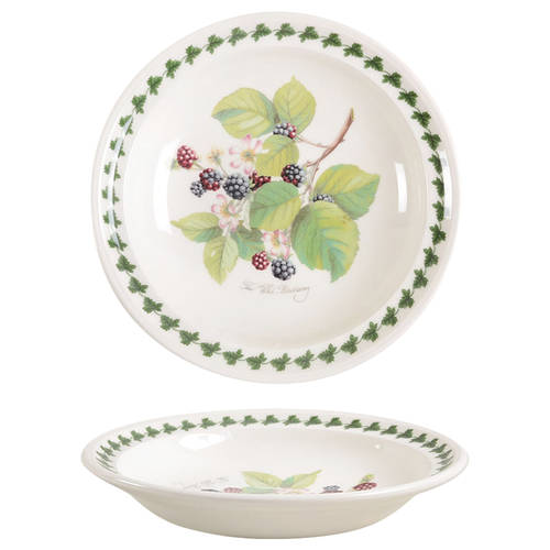 Pomona Rim Soup Bowl with Border by Portmeirion