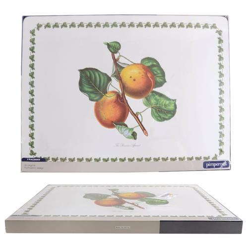 Pomona 1/8" Thick Corkboard Placemat - Set of 4 Motifs