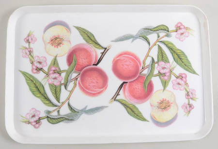 Pomona 17" Rectangular Handled Serving Melamine Tray