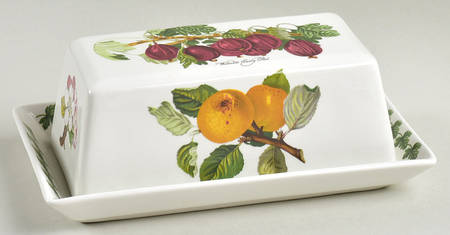 Pomona Rectangular Covered Butter by Portmeirion