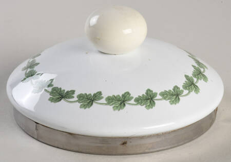 Pomona Lid for Metal Kettle w/White Handle & Finial by Portmeirion