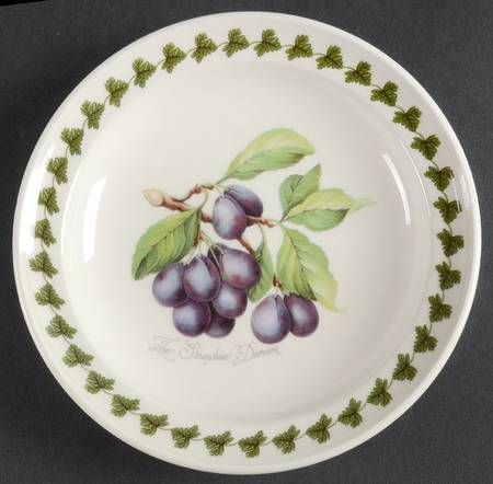 Pomona Shallow Rim Fruit/Dessert Bowl W/Border Design