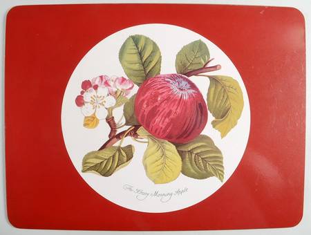Pomona Placemat W/Corkback & Red Border