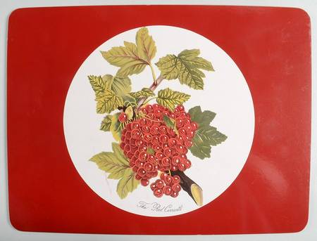 Pomona Placemat W/Corkback & Red Border