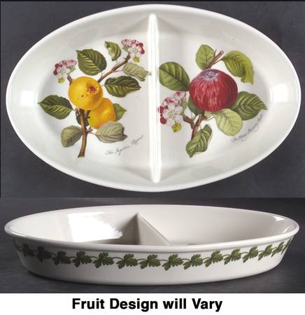 Pomona 11" Oval Divided Baker by Portmeirion