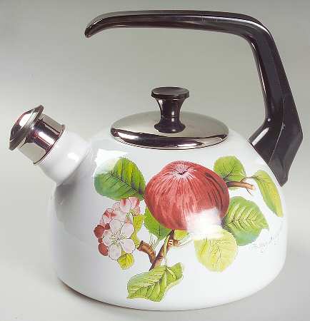Pomona Metal Kettle & Lid w/Black Handle & Finial