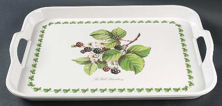 Pomona 17" Rectangular Handled Serving Melamine Tray by Portmeirion