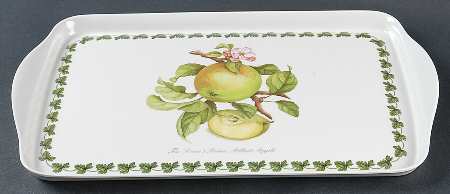 Apple Harvest 15" Handled Melamine Serving Tray